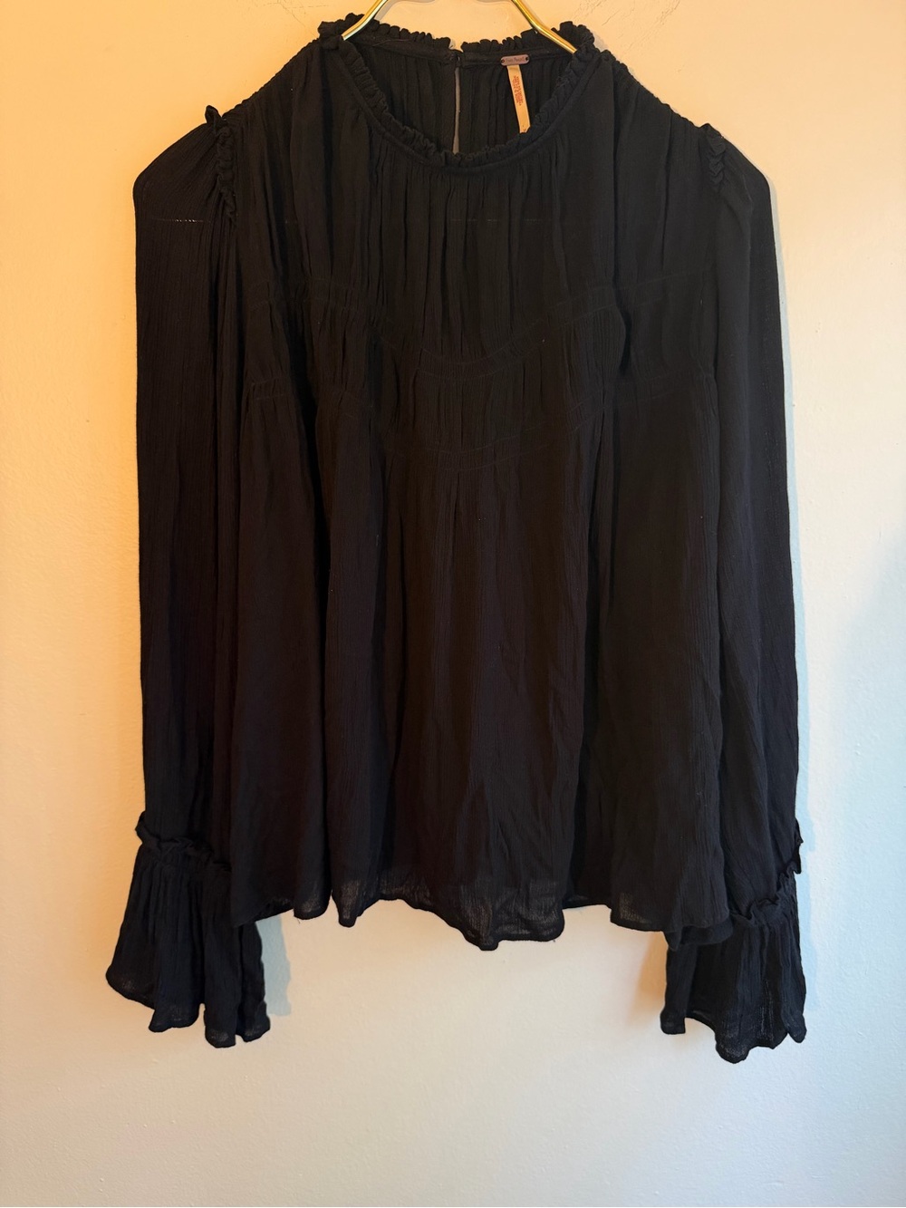 Free People Long-Sleeve Ruffled Women's Top